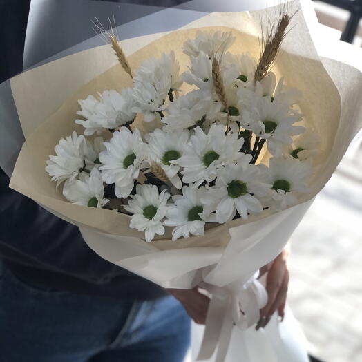 Ромашки и пшеница 🌸