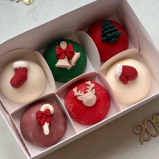 Набор новогодних моти 6 штук