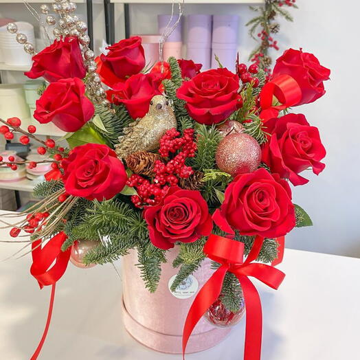 Новогодняя композиция «Теплое утро»