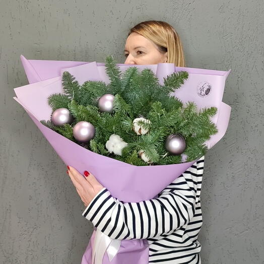 Букет с гирляндой