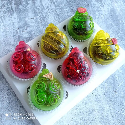 Новогодний подарочный набор чая, чайные бомбочки