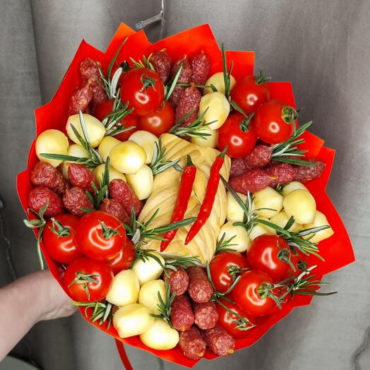 Мужской букет "Мясной и сырный" 🔥 подарок папе, брату, мужу, коллеге