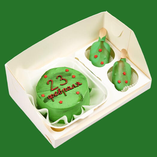 Set of bento cake and mousse popsicle 2 pcs