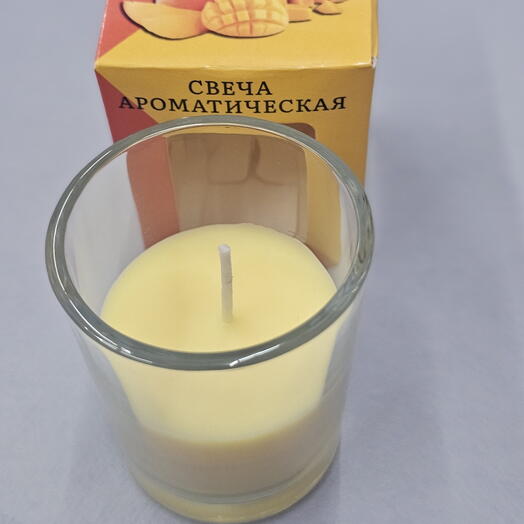 Свеча ароматическая в стекле Манго