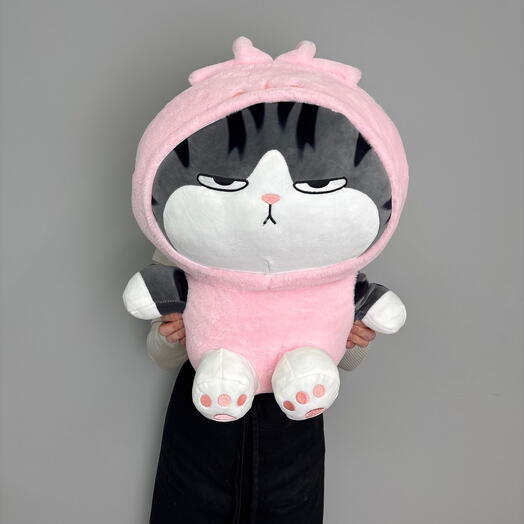 Игрушка кот в капюшоне зайки