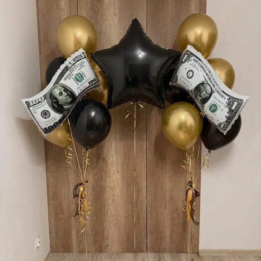 Luxury Money Star Balloon Set