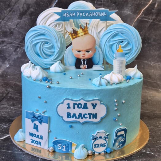 Торт " Шоколадный с вишней " Маленький Босс 👼