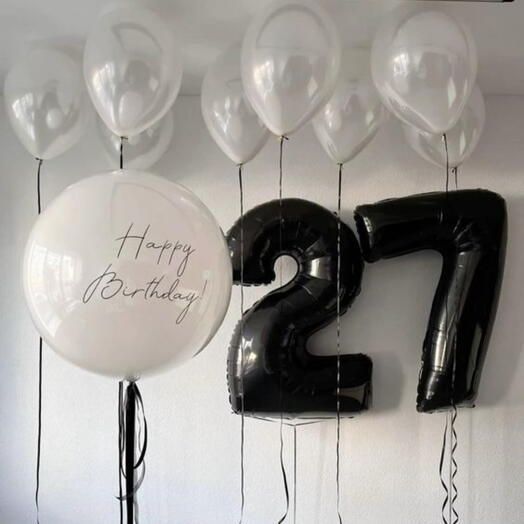 Воздушные шары на 27 лет