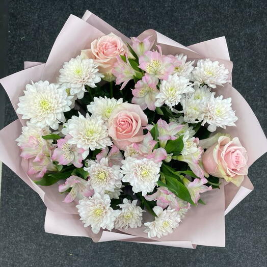 Нежно розовый букет🌸