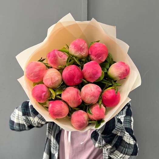 15 персиковых пион (0006) peony 😍