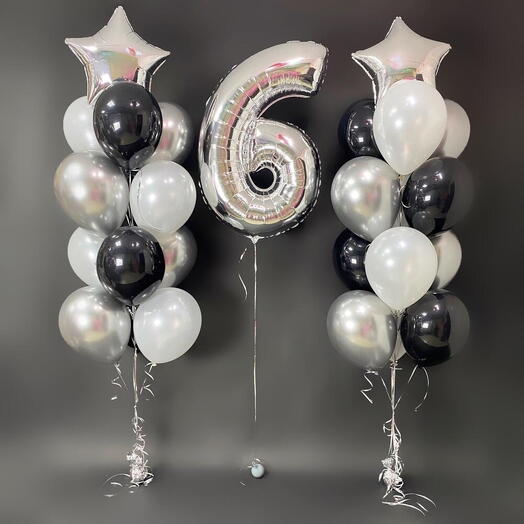 Воздушные шары на 6 лет