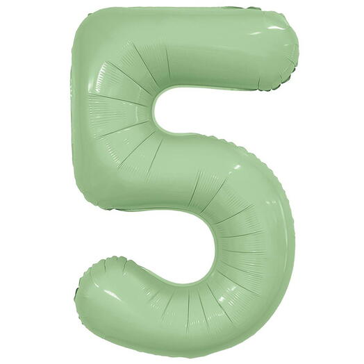 Цифра гелиевая 5 Олива