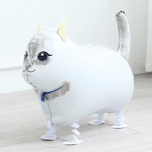 Ходячая шар-фигура «Кошка белая»