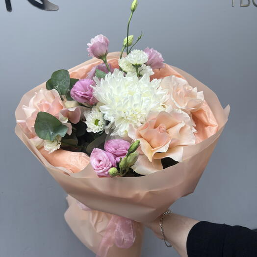 Букет с французской розой🌸