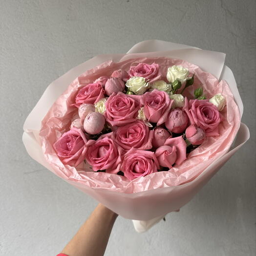 Мечта поэта 🎀букет розовых роз
