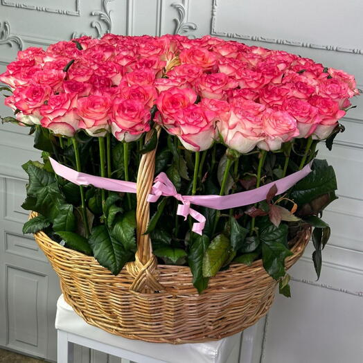 Корзина с розами 5:5