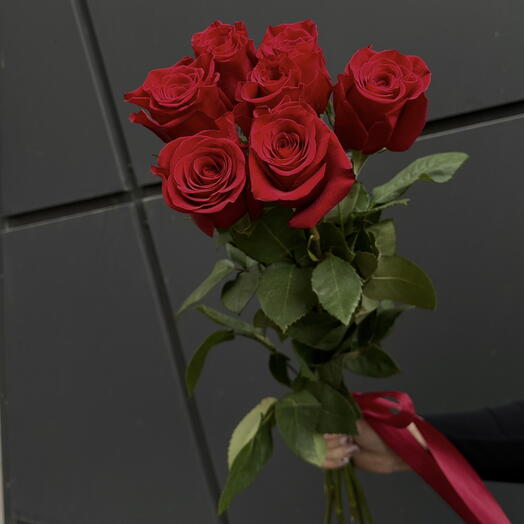 7 Красных Роз под ленту