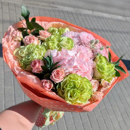 Букет Персиковый Мусс