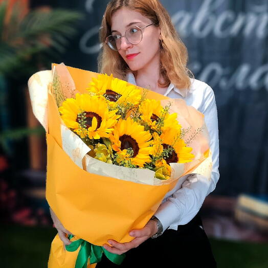 Букет из подсолнухов 🌻💛🤩