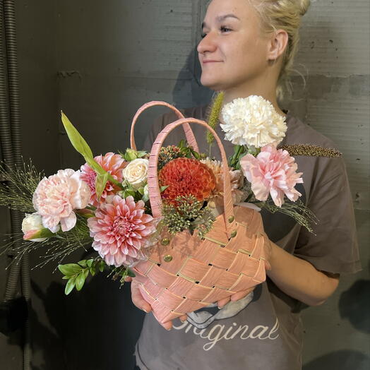 Композиция "розовый закат"