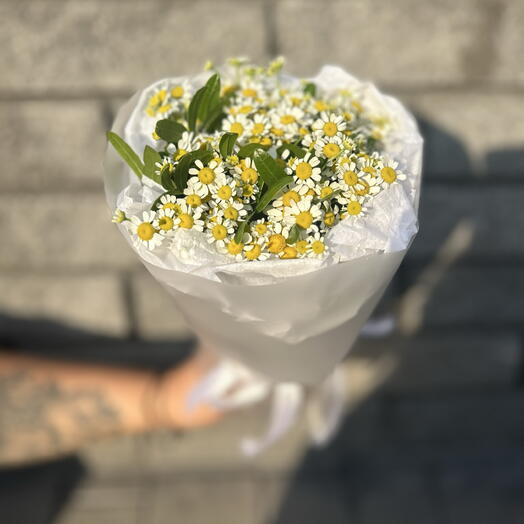Маленький букетик из ромашек