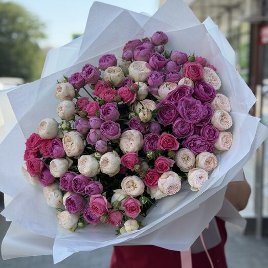 Микс кустовых роз