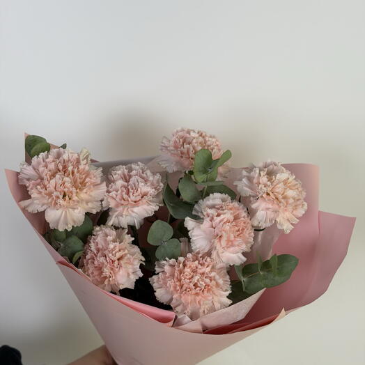 Букет из розовых диантусов