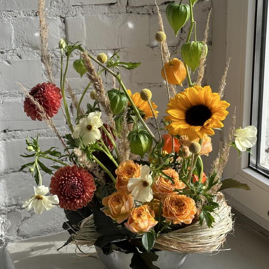 Цветочная полянка 🌻🧡
