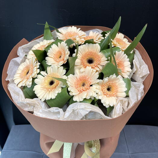 Букет персиковый закат