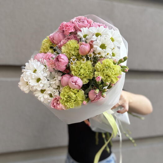 Букет «розовый шепот в изумруде» 🌿🌸 пышный, яркий, неповторимый ⭐️