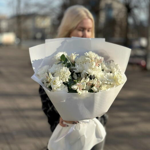 Букет в белых оттенках