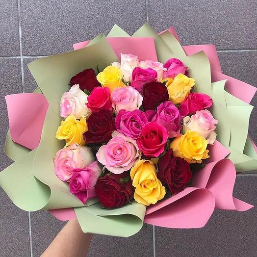 Bouquet of 25 Kenyan roses