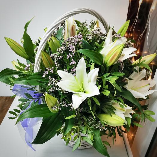 Basket of lilies