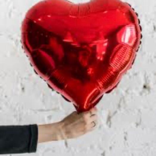 Foil balloon heart