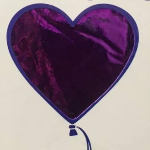 Foil balls "Heart" in the assortment