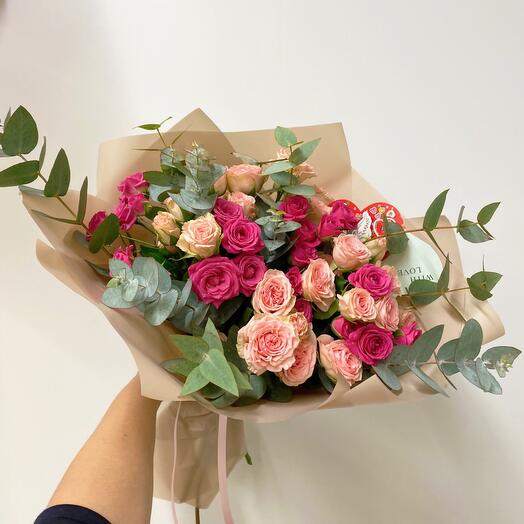 Rosas delicadas