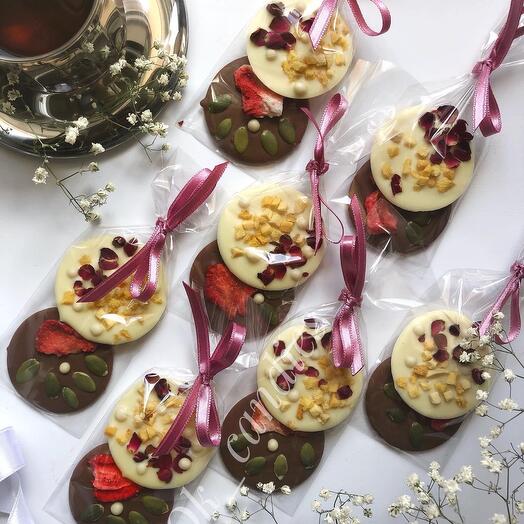 Medias de chocolate hechas a mano paquete de 2 piezas