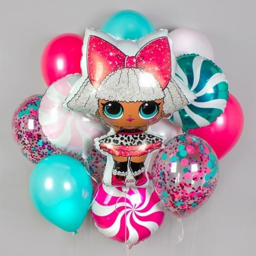 Set of balls "LOL Diva"