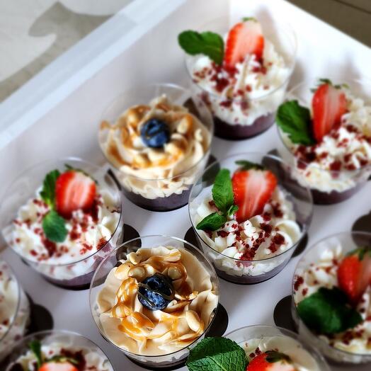 Trifles (cake in a cup) 6 pcs