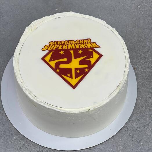 Bento cake for February 23 Superman