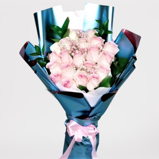 20 Sweet Pink Rose Bouquet