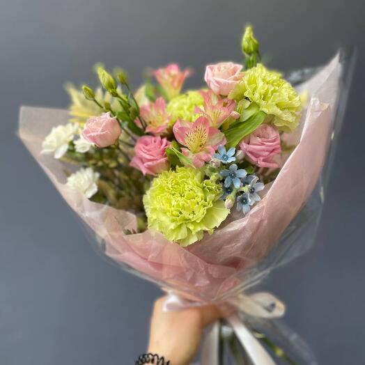 Эустома и Диантус