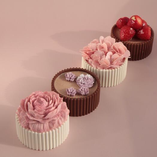 Набор муссовых пирожных 4 шт