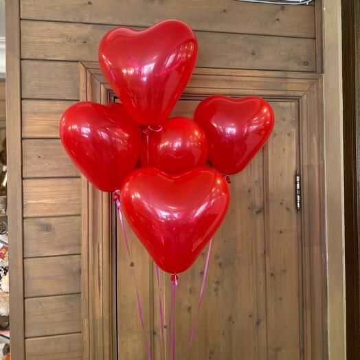 5 Bolas de corazón😍