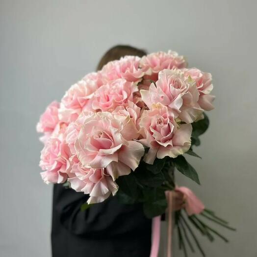 Букет из 15 роз Pink Mondial