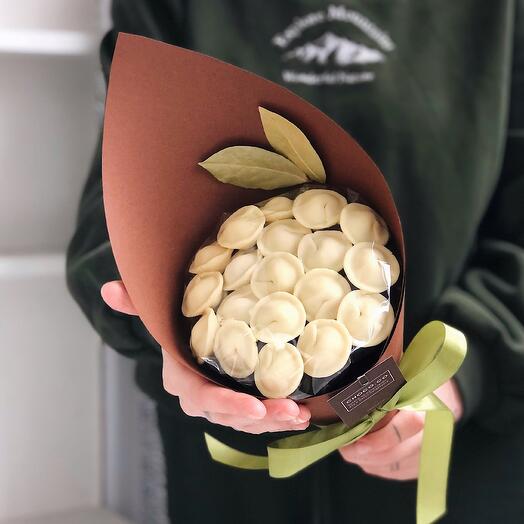Букет из шоколадных пельменей🥟