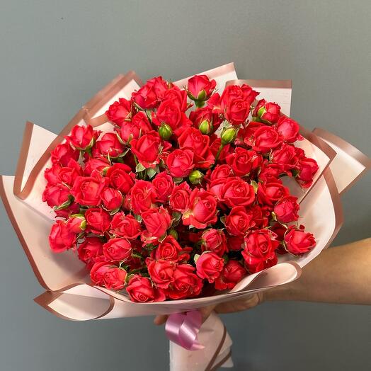 Букет из кустовых роз розовых 💋