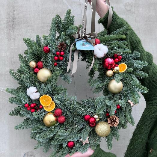 Новогодний венок из нобилиса