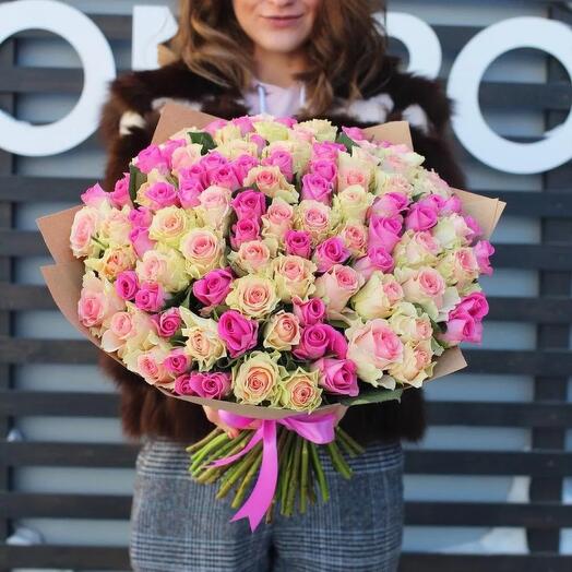 51 роза 🌹 с упаковкой