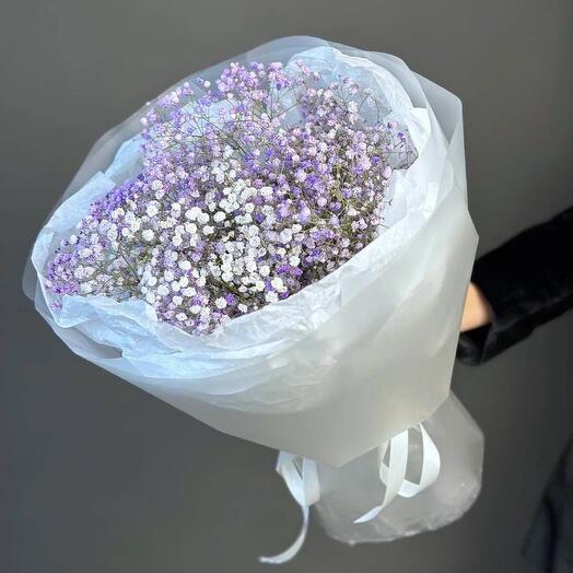 Ramo de gypsophila lila